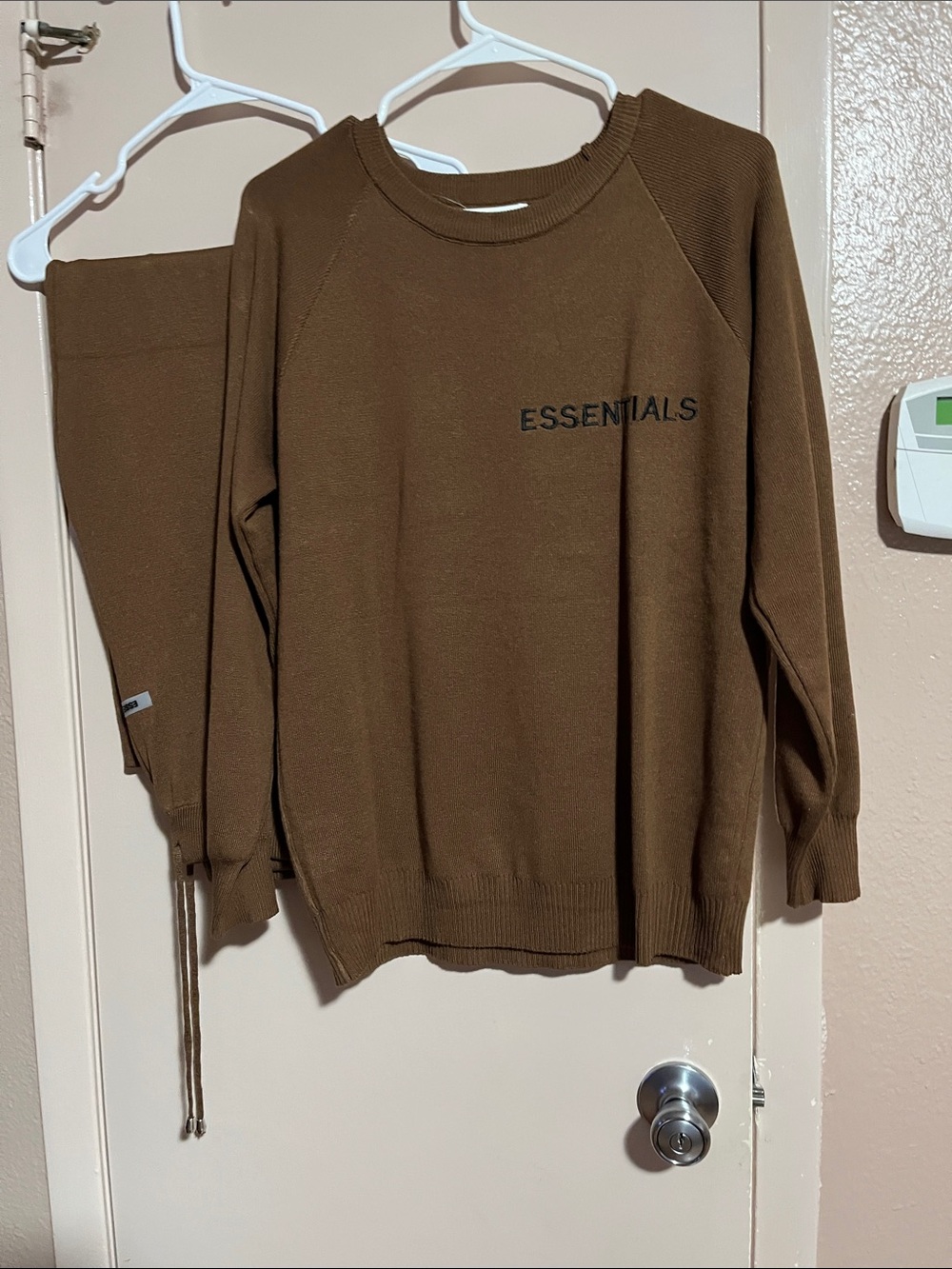 Essentials women’s Chocolate Brown Crewneck Sweater